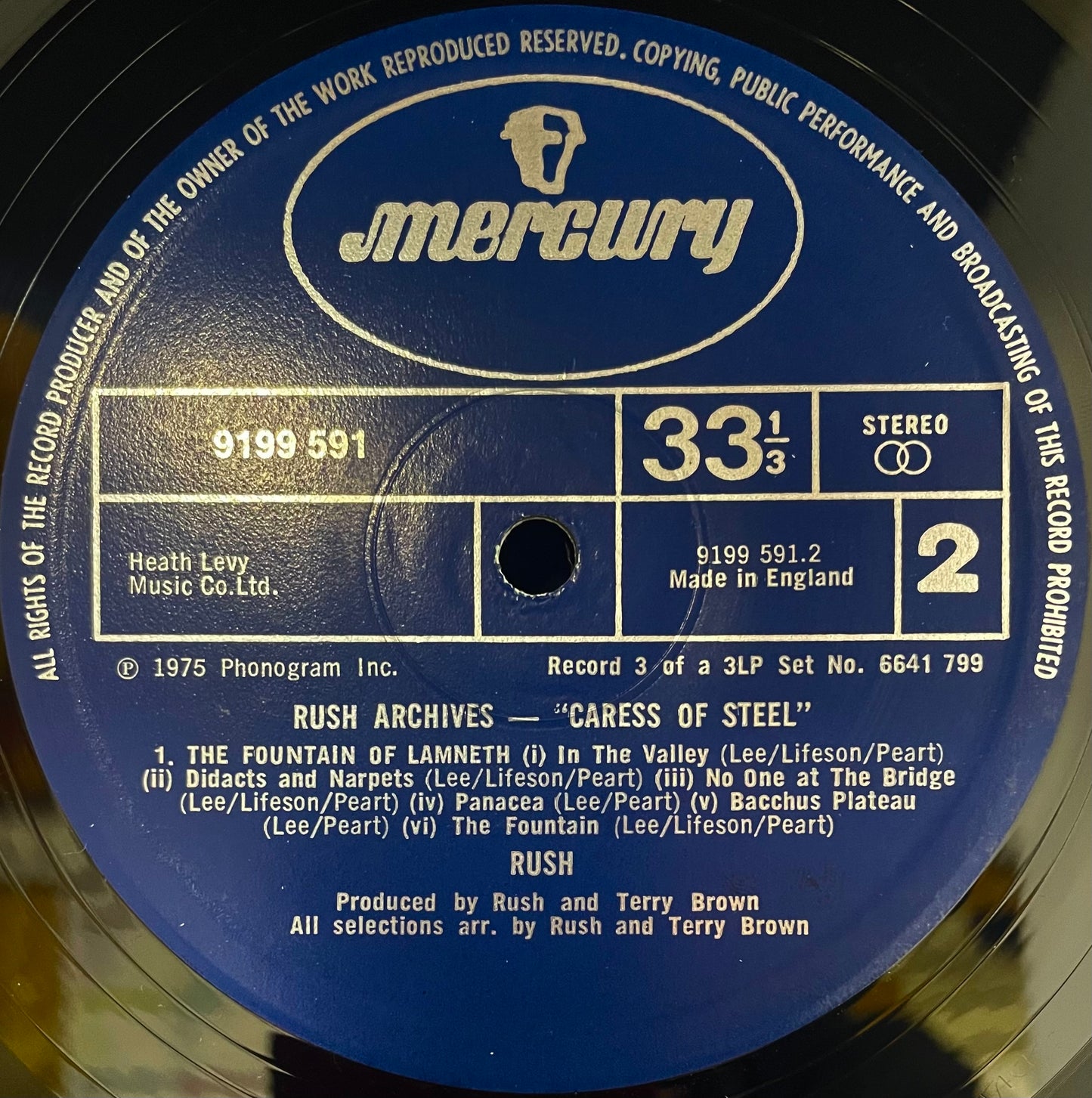 Rush – Archives - USED Vinyl 3LP