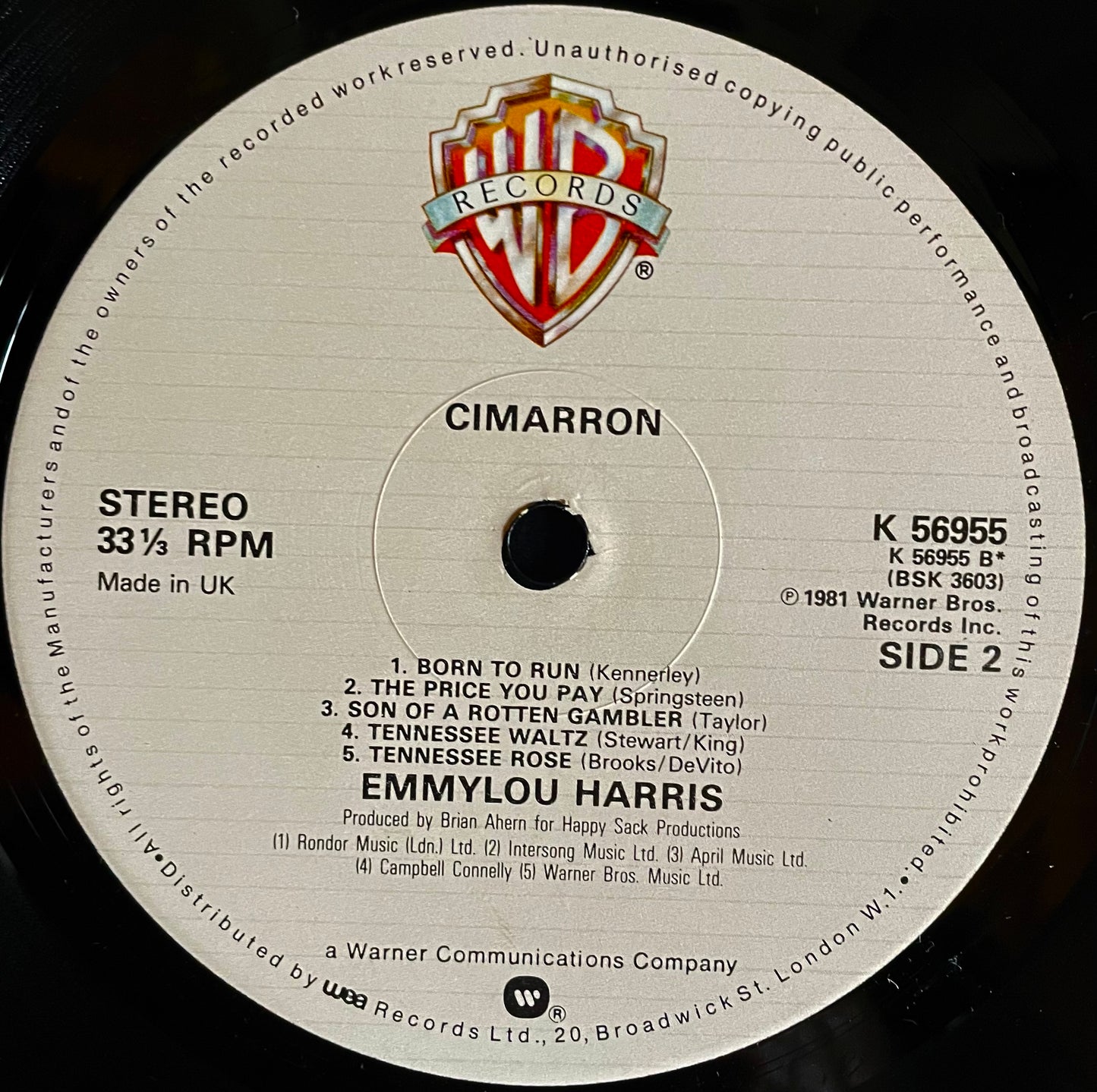 Emmylou Harris – Cimarron - USED Vinyl LP