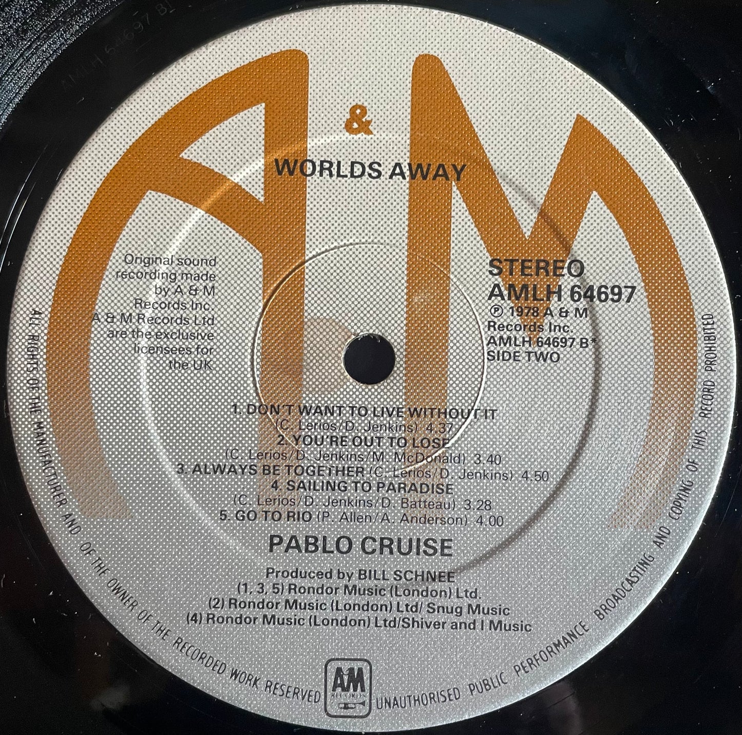 Pablo Cruise – Worlds Away - USED Vinyl LP