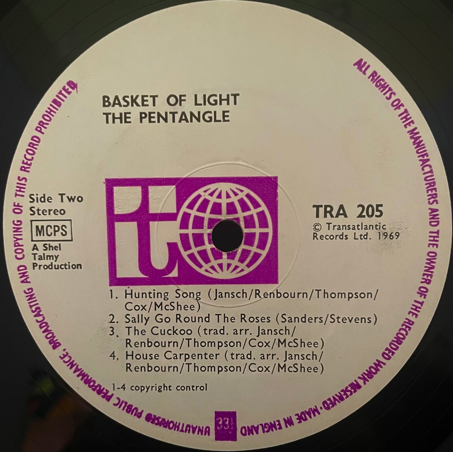 The Pentangle – Basket Of Light - USED Vinyl LP