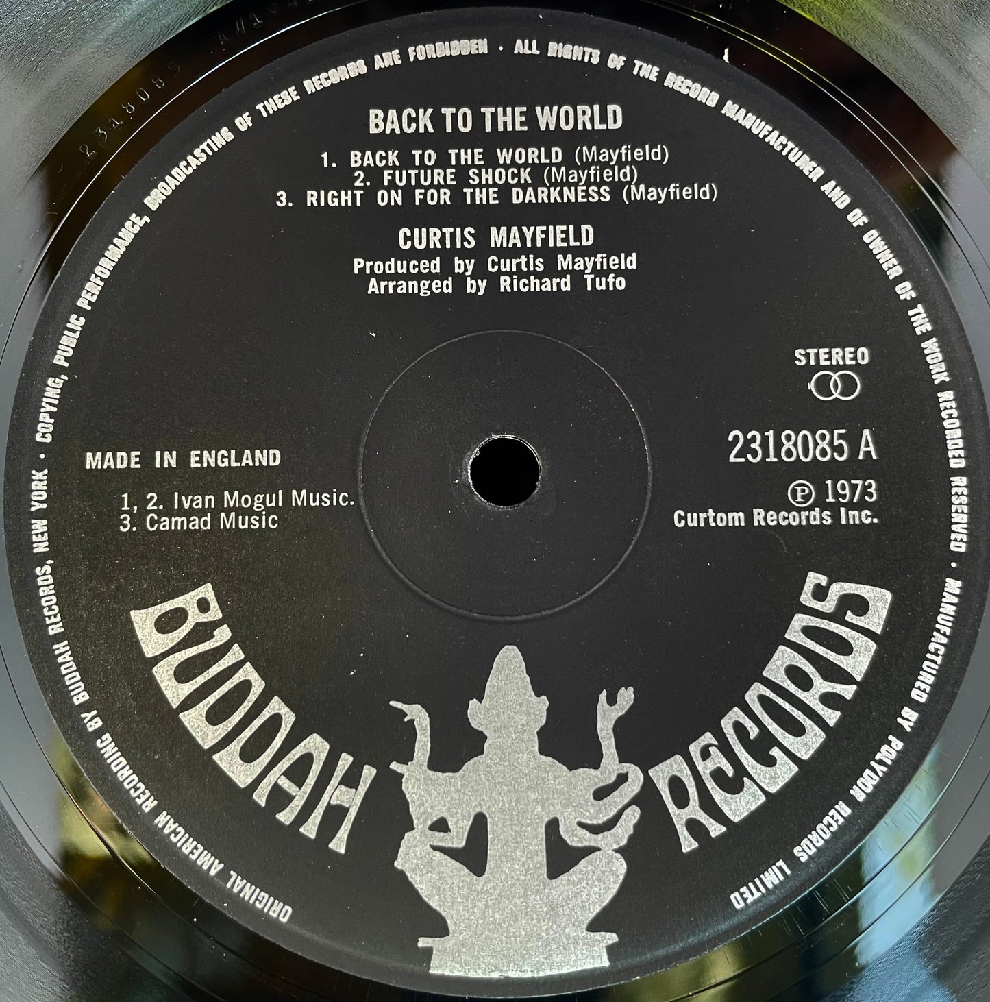 Curtis Mayfield – Back To The World - USED Vinyl LP
