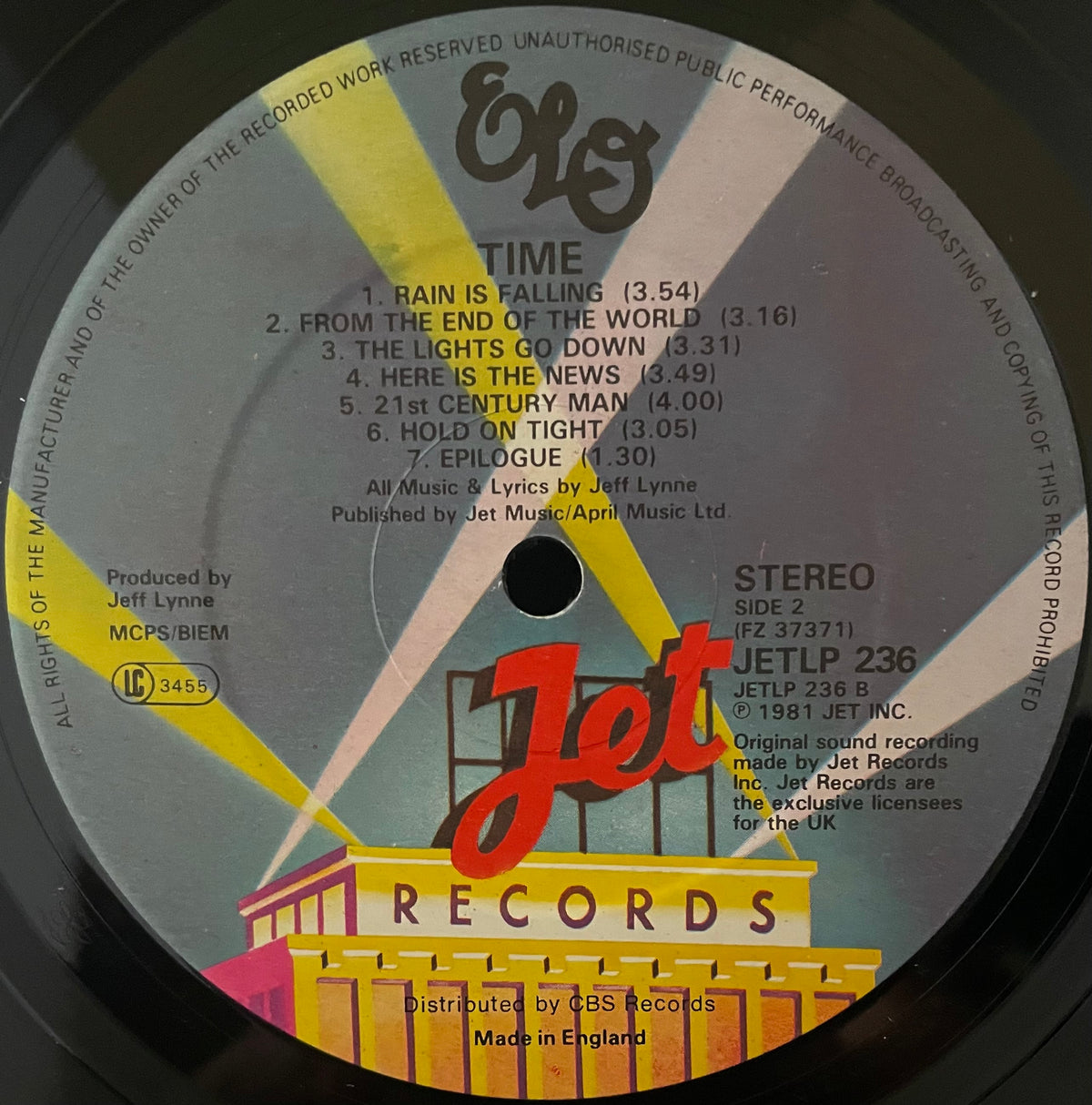 ELO – Time - USED Vinyl 12" LP