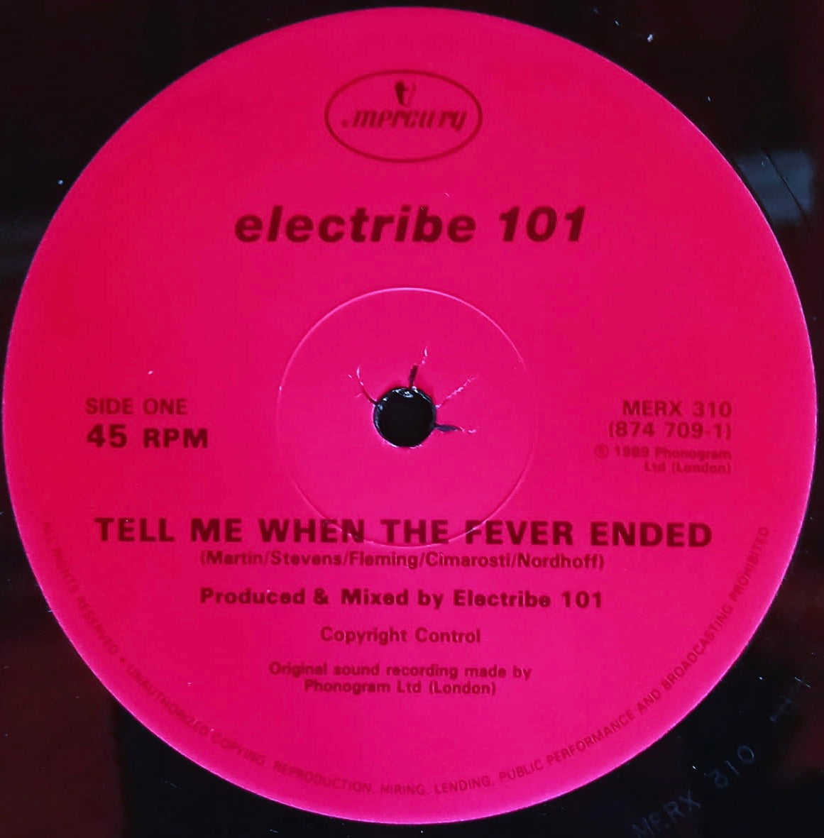 Electribe 101 – Tell Me When The Fever Ended - USED Vinyl 12" Single