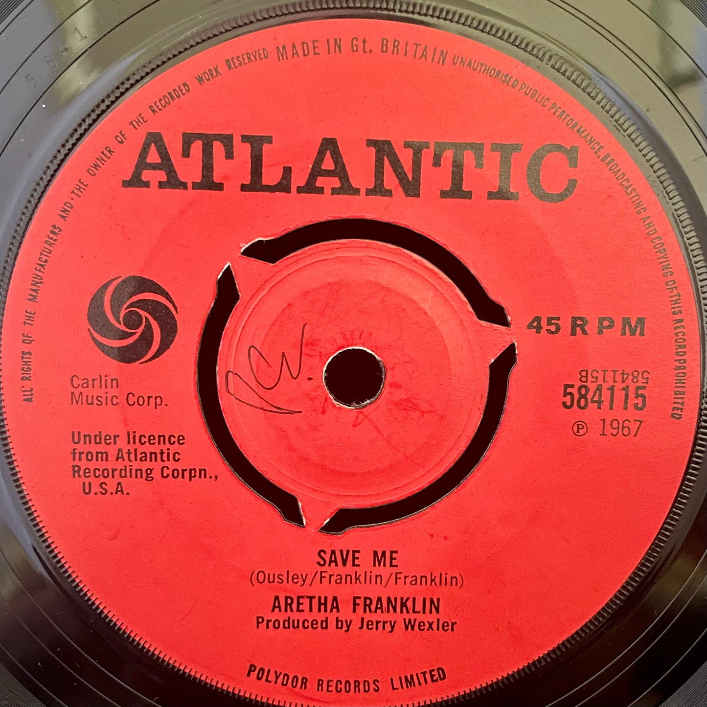 Aretha Franklin – Respect - USED Vinyl 7" Single
