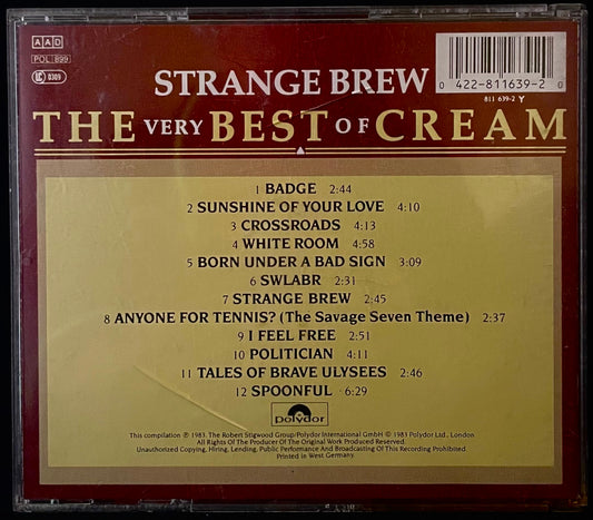 Cream - Strange Brew - The Very Best Of Cream - USED CD