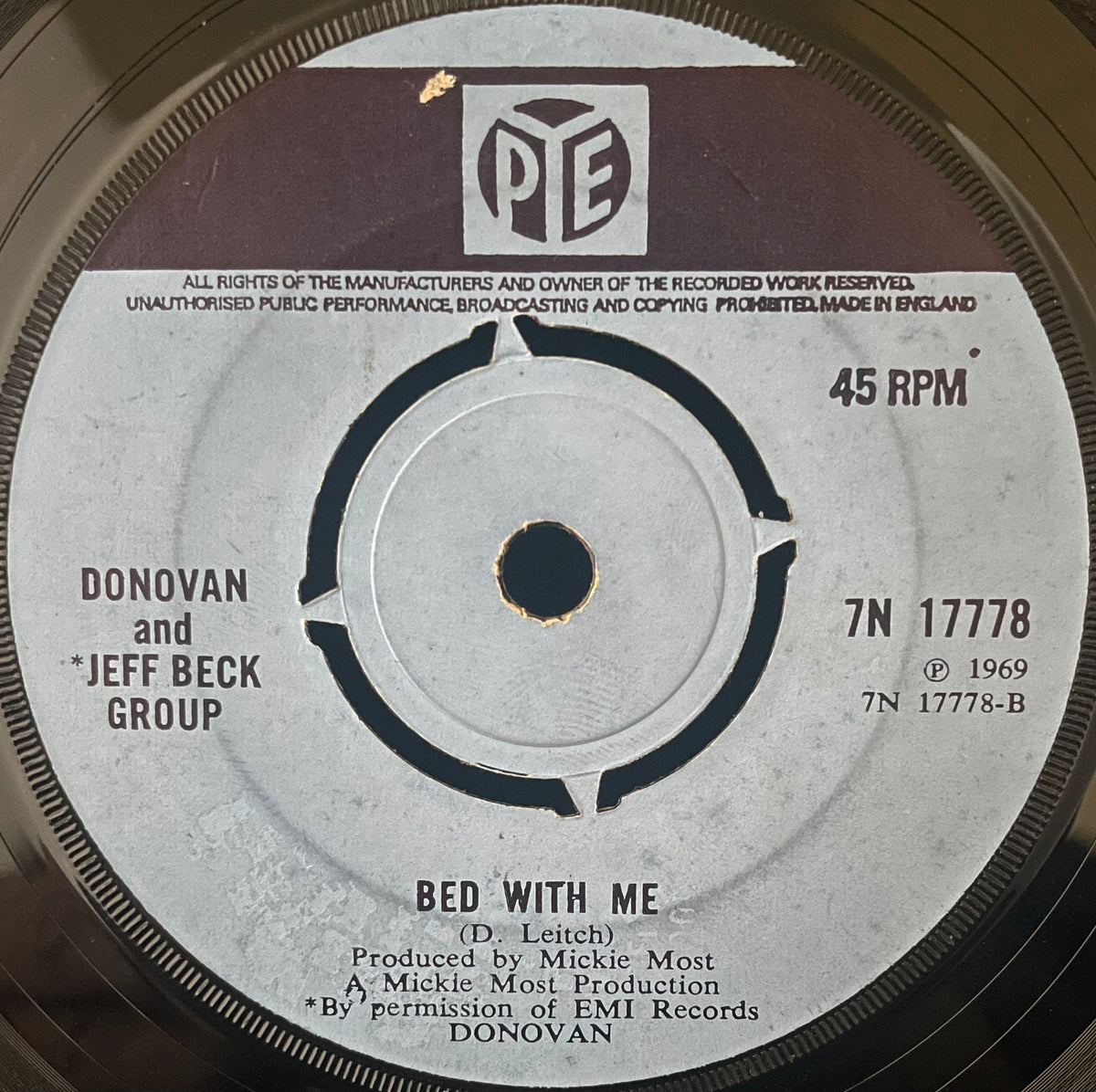 Donovan and Jeff Beck Group – Goo Goo Barabajagal (Love Is Hot) - USED Vinyl 7" Single