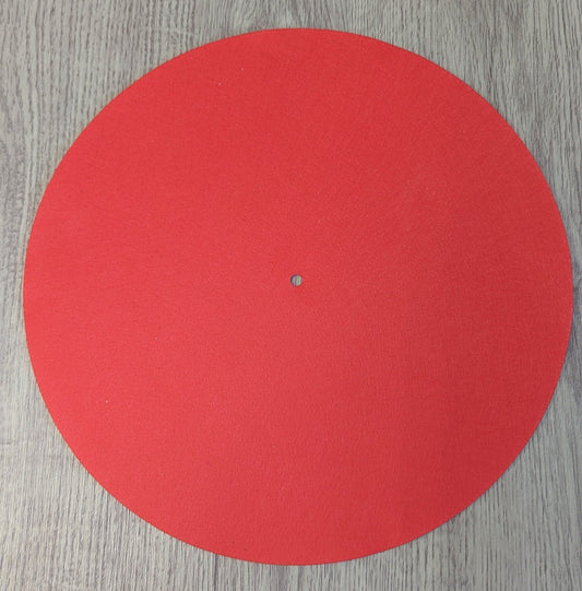 Pure Red Felt Slipmat – Bold Colour. Clean Sound. Total Control.