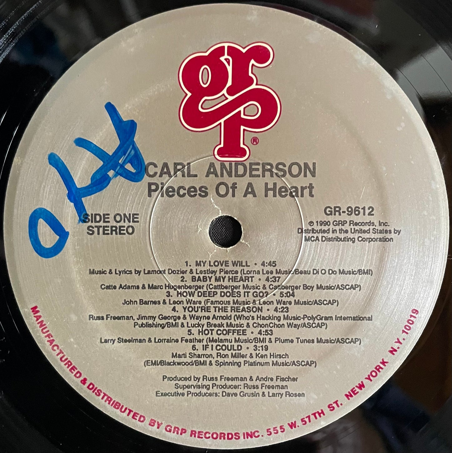 Carl Anderson – Pieces Of A Heart - USED Vinyl LP
