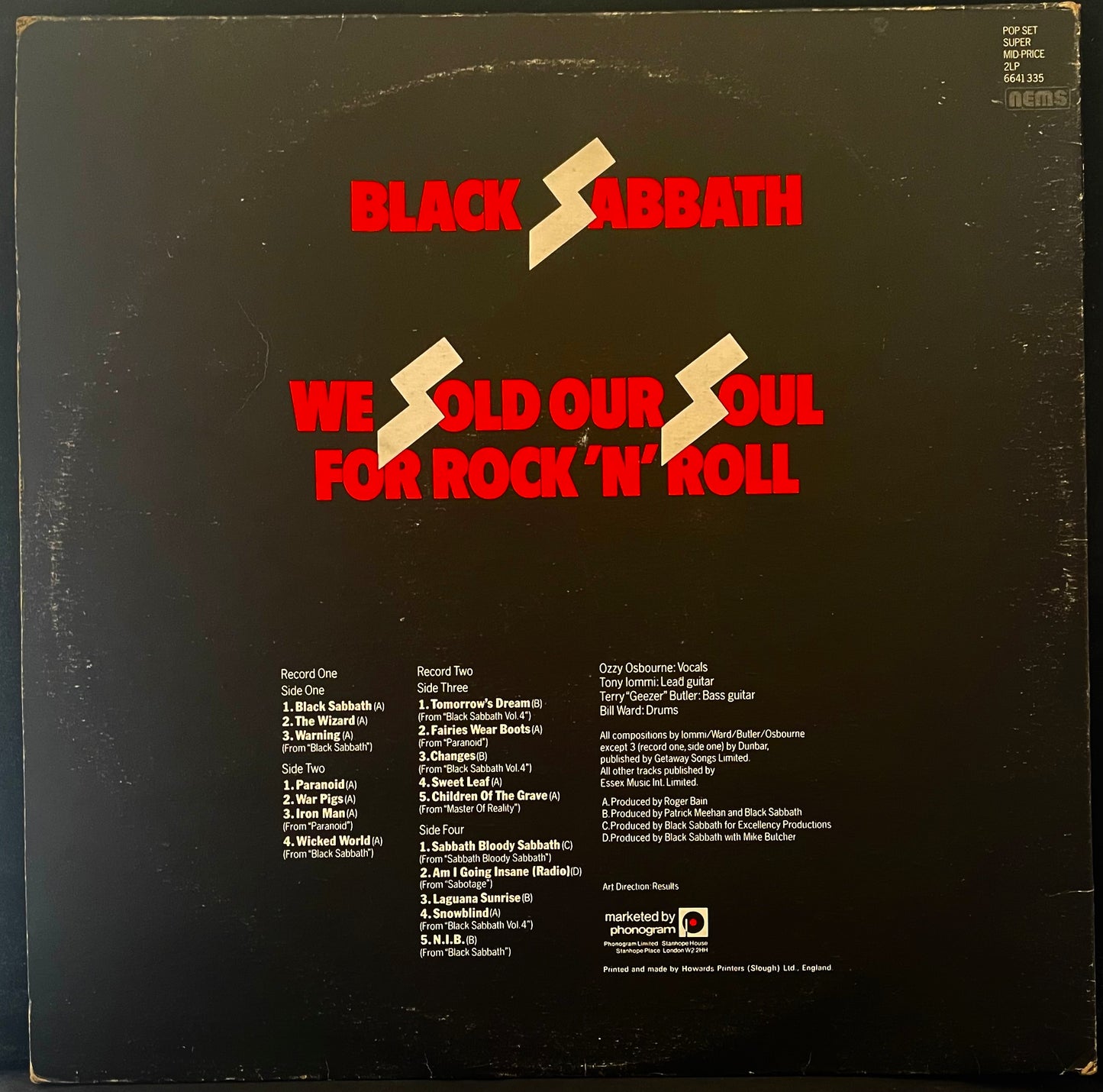 Black Sabbath – We Sold Our Soul For Rock 'N' Roll - USED Vinyl 2LP