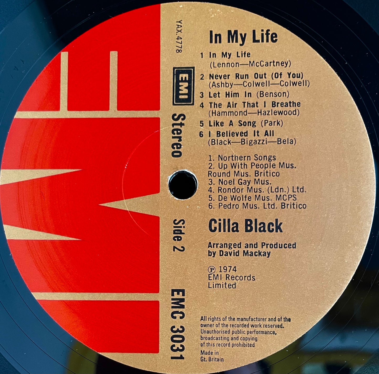 Cilla – In My Life - USED Vinyl LP