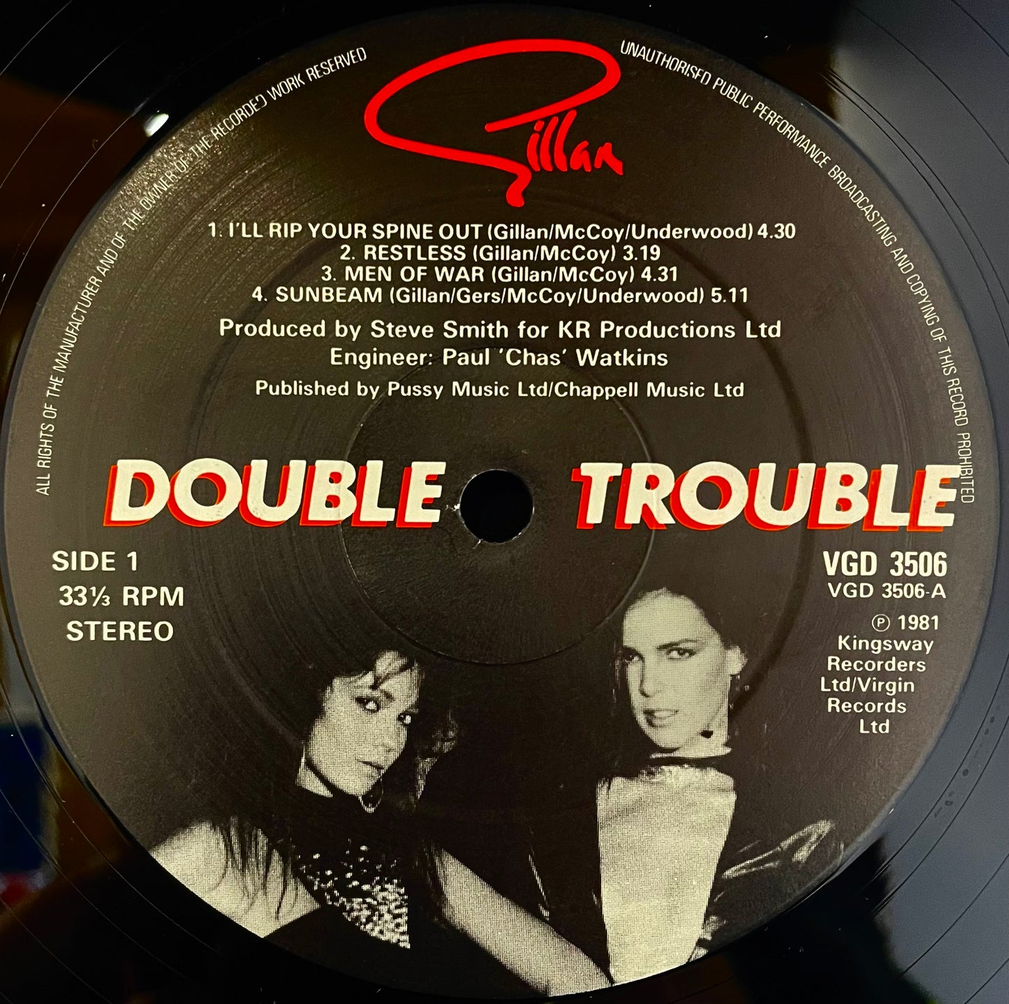 Gillan – Double Trouble - USED Vinyl 2LP