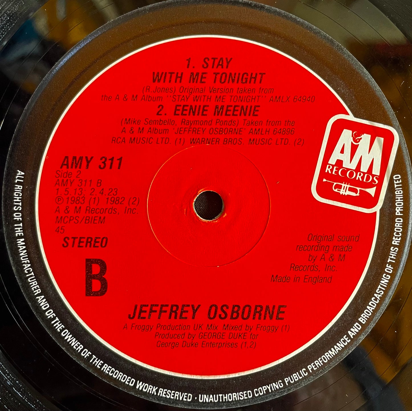 Jeffrey Osborne – You Should Be Mine - USED Vinyl 12" Single