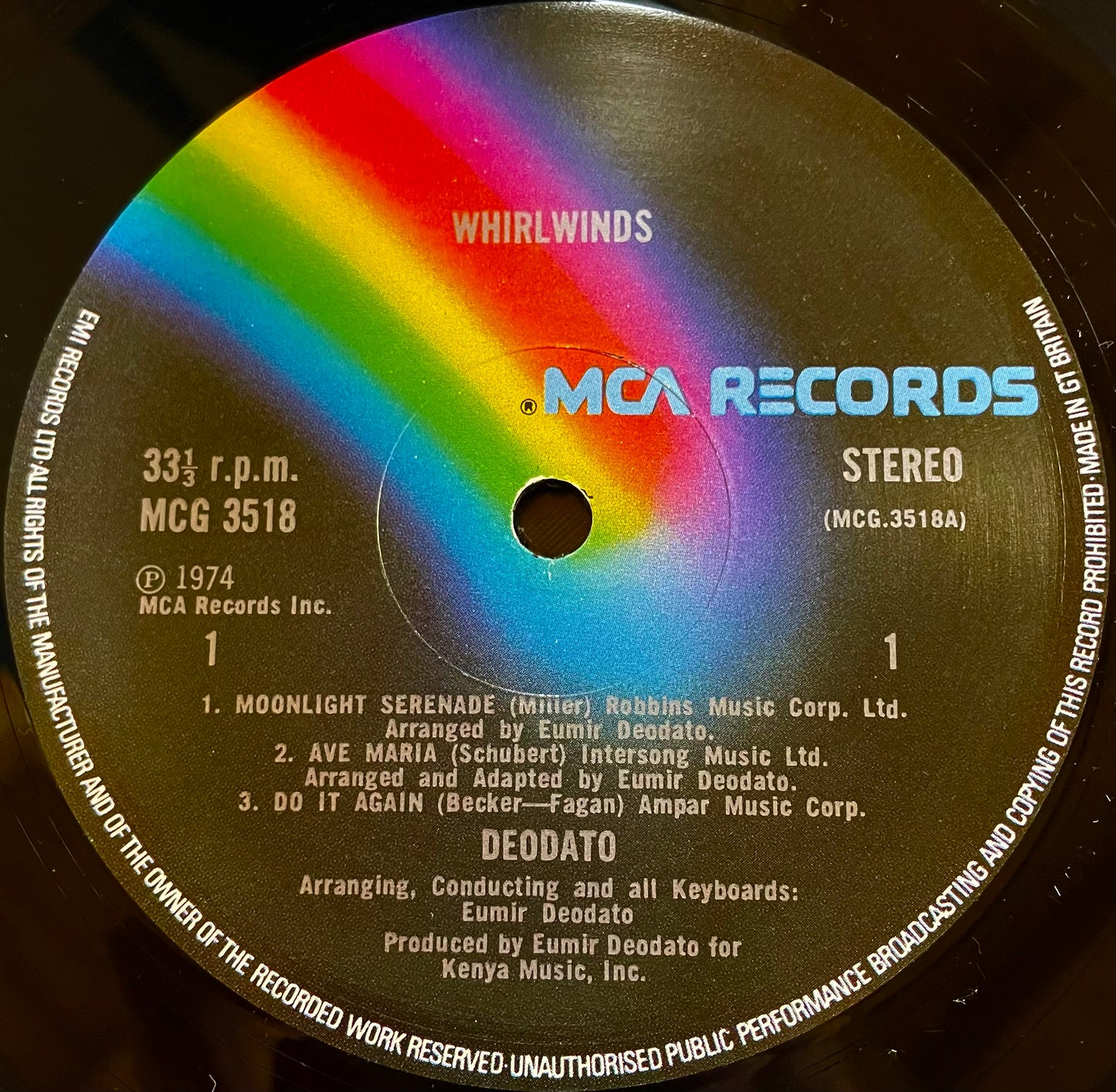 Deodato – Whirlwinds - USED Vinyl LP