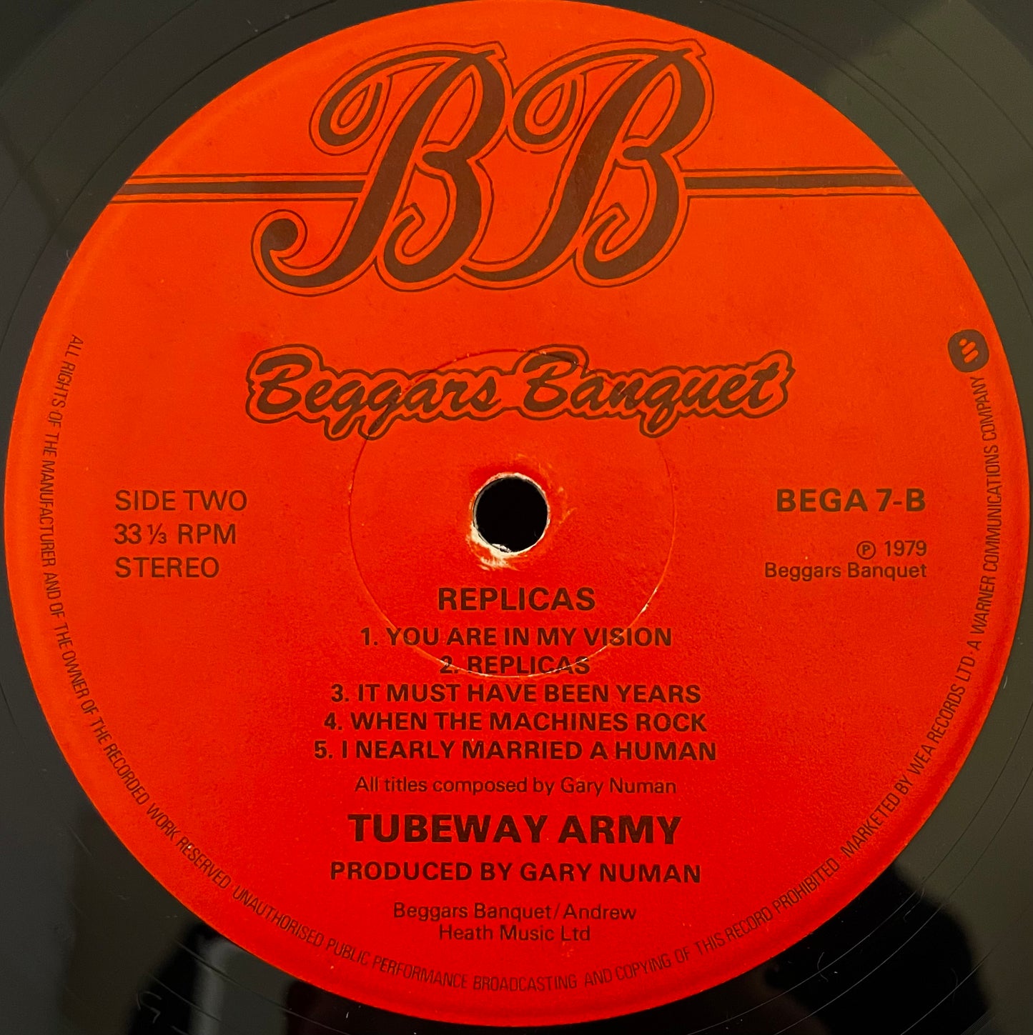 Tubeway Army – Replicas - USED Vinyl LP