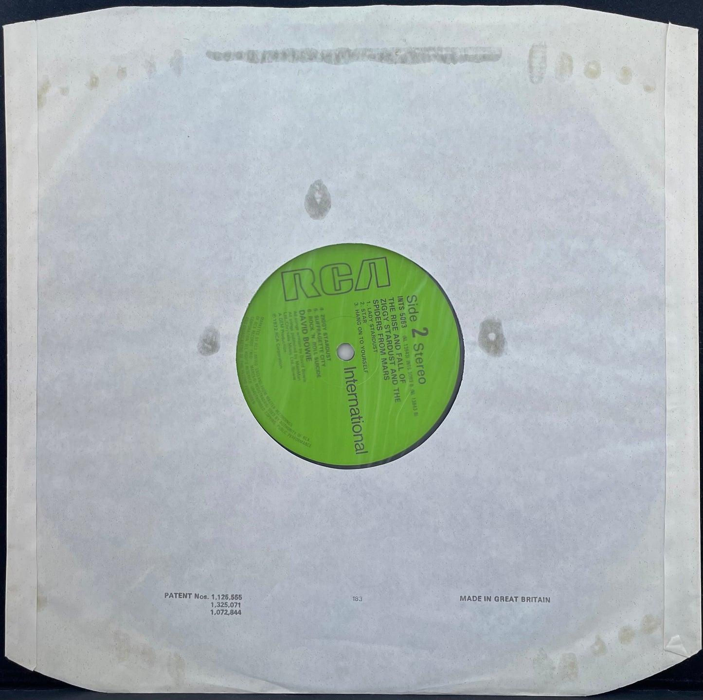 David Bowie – The Rise And Fall Of Ziggy Stardust And The Spiders From Mars - USED Vinyl LP