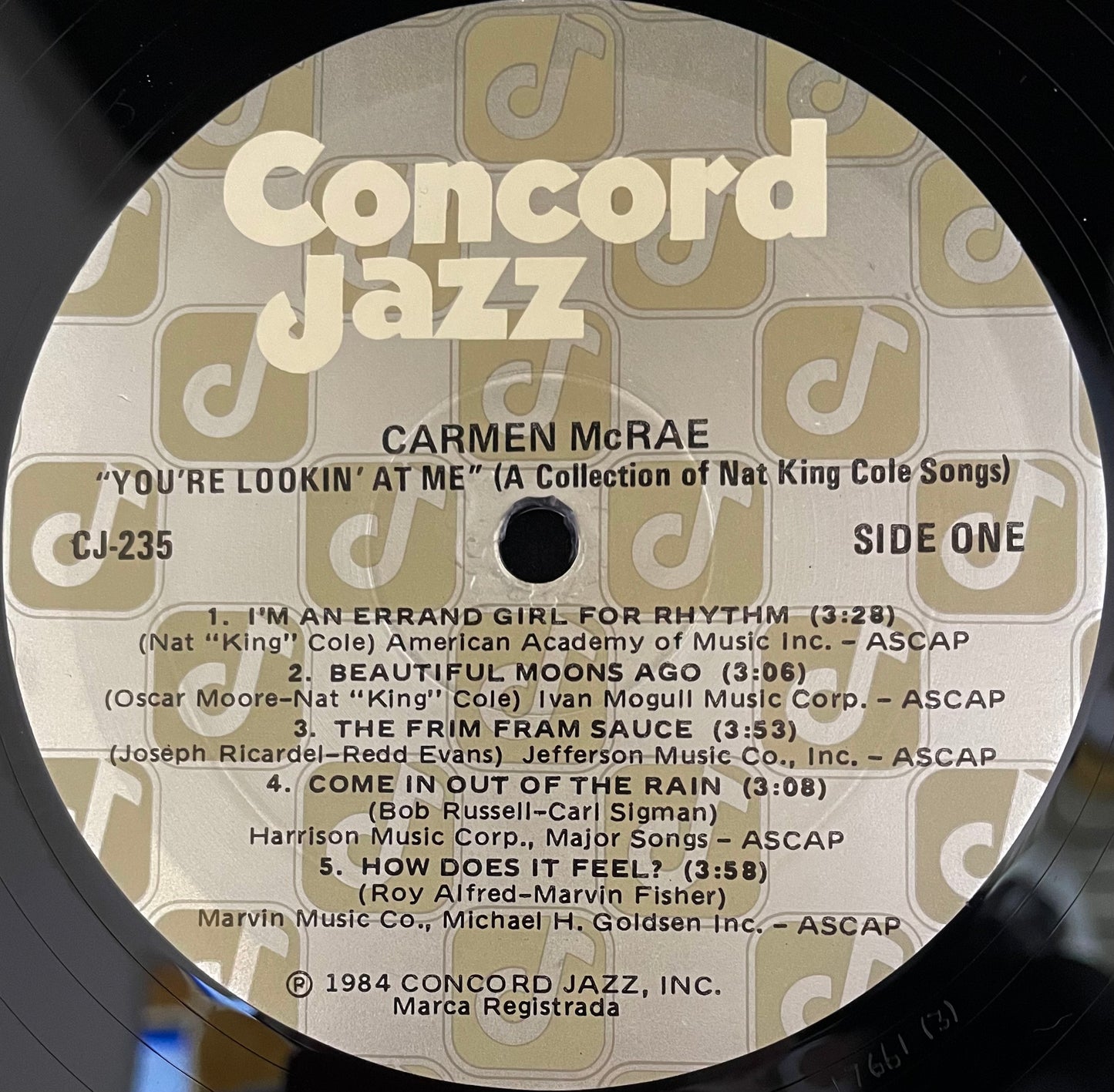Carmen McRae – You're Lookin' At Me - USED Vinyl LP PROMO