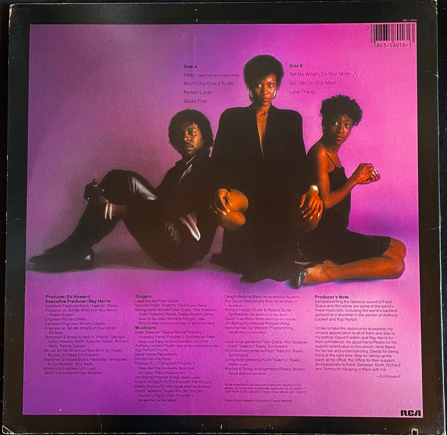 Fredi Grace And Rhinstone – Get On Your Mark - USED Vinyl LP