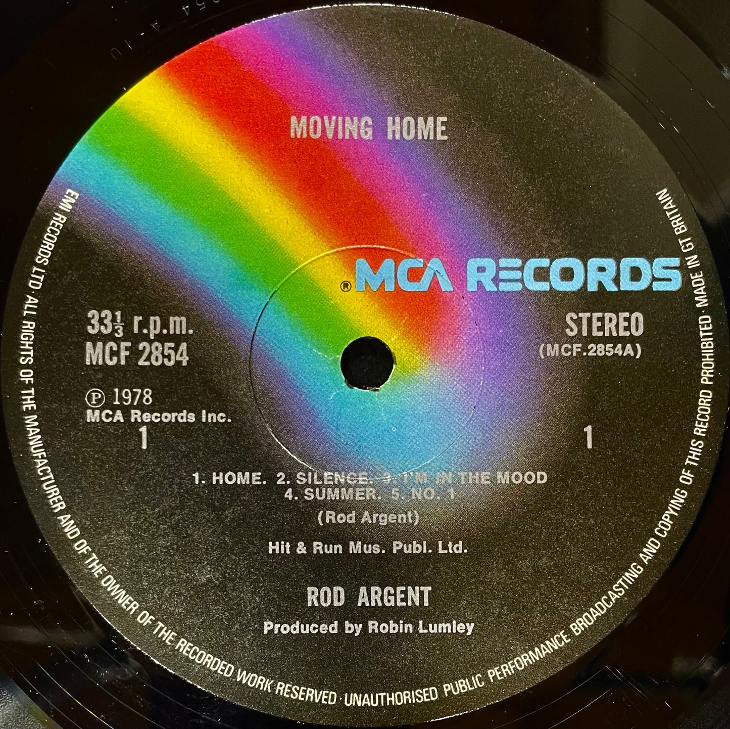 Rod Argent – Moving Home - USED Vinyl LP