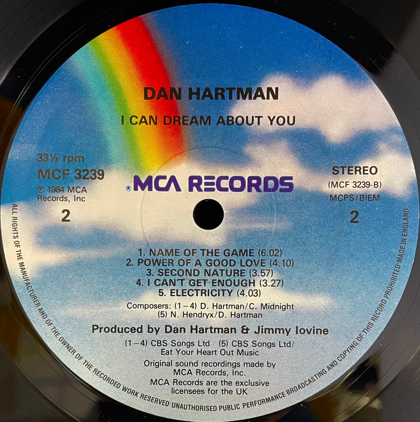 Dan Hartman – I Can Dream About You - USED Vinyl LP