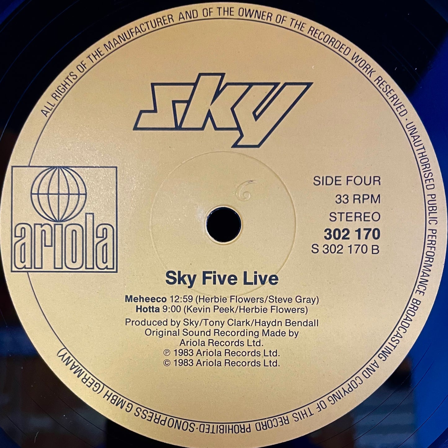 Sky – Sky Five Live - USED Vinyl 2LP