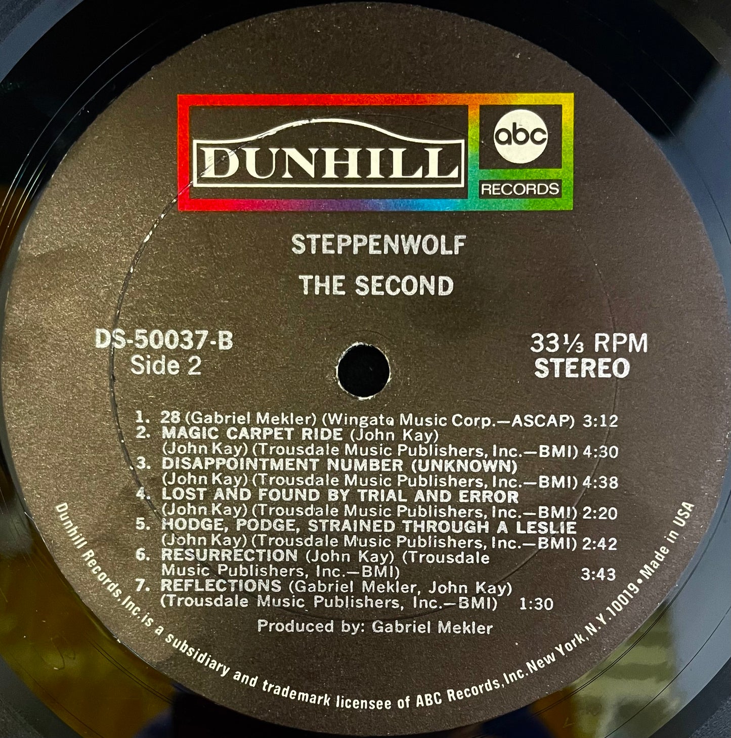 Steppenwolf – The Second - USED Vinyl LP
