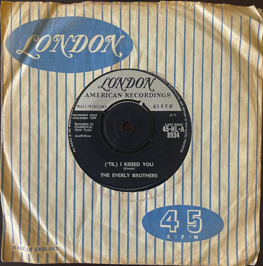 The Everly Brothers – ('Til) I Kissed You - USED Vinyl 7" Single