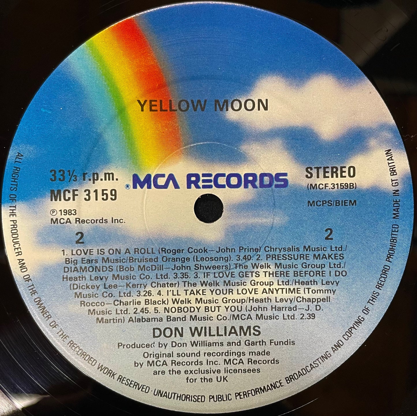 Don Williams – Yellow Moon - USED Vinyl LP