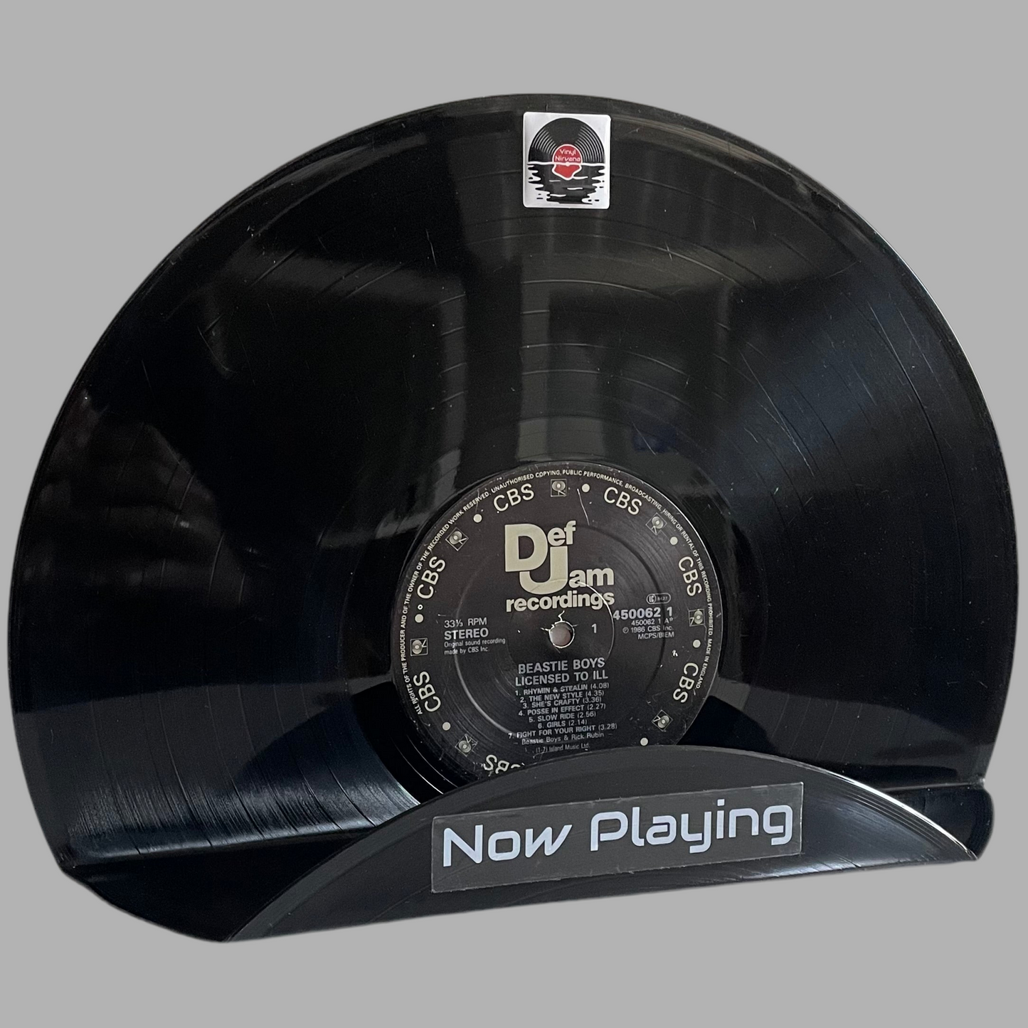 The ‘DJ’ Vinyl Record ‘Now Playing’ Record Stand