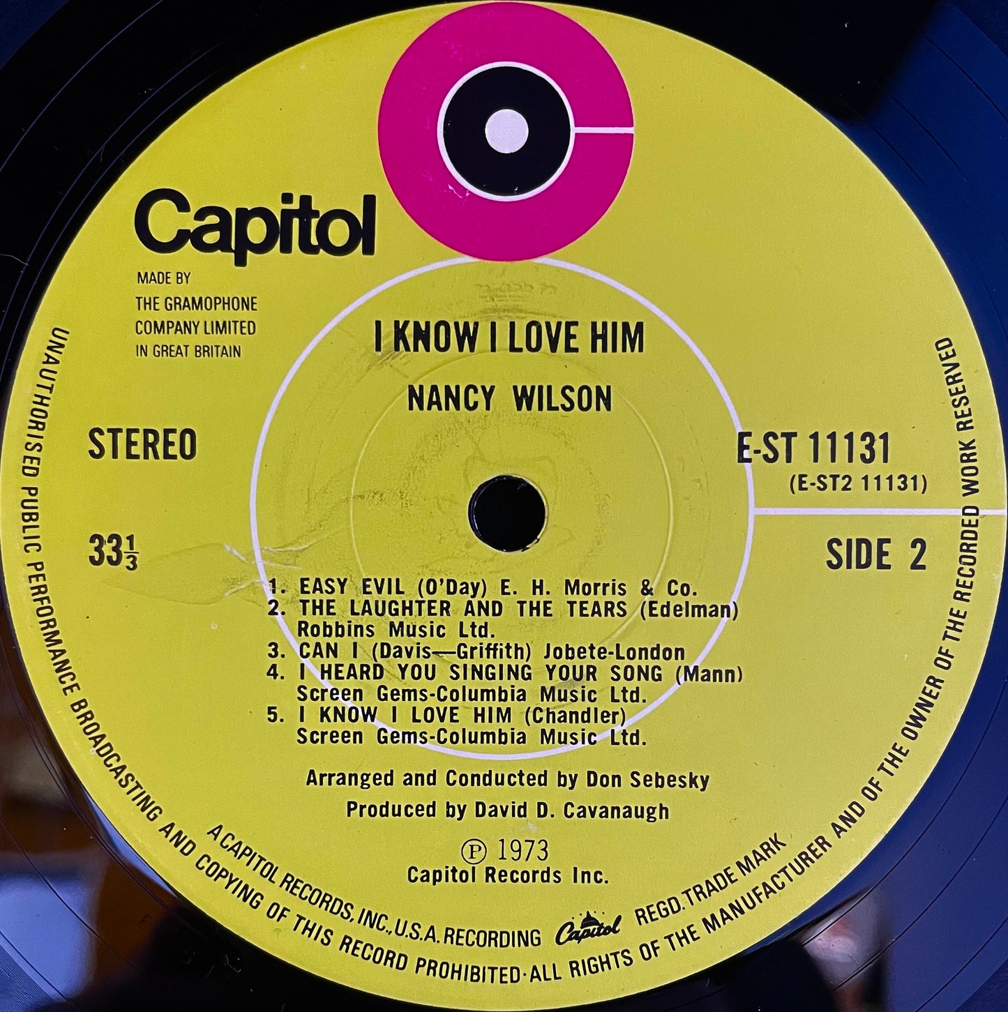 Nancy Wilson – I Know I Love Him - USED Vinyl LP