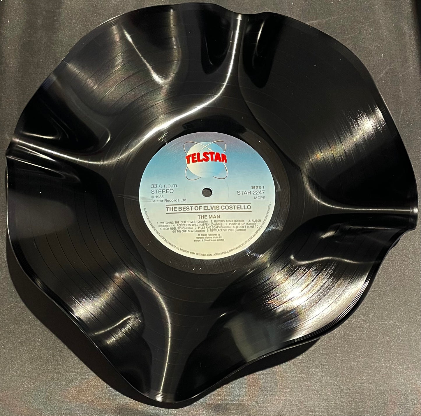 The 'Telstar’ 12" Vinyl Record Bowl