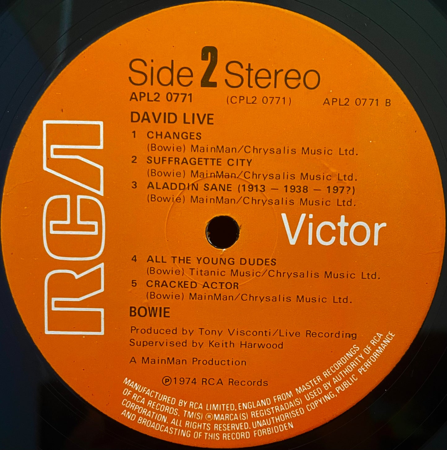 David Bowie – David Live - USED Vinyl 2LP