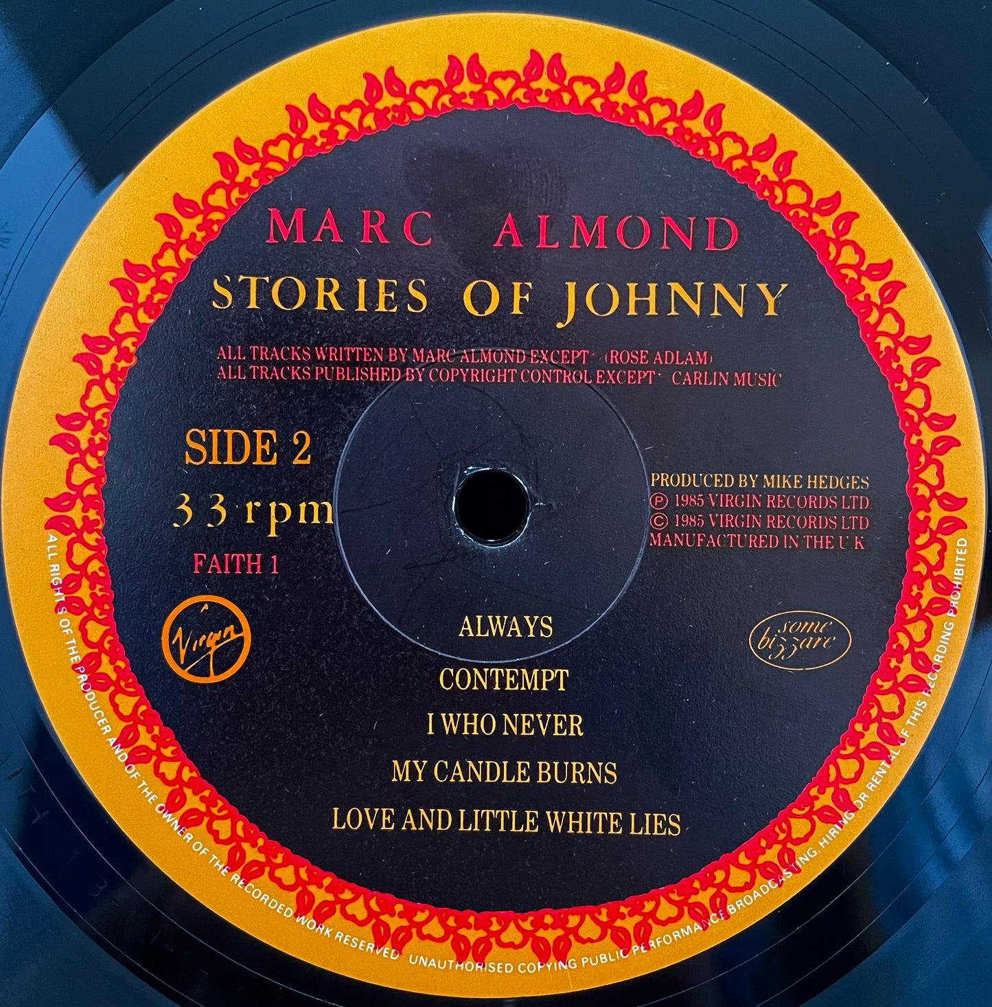 Marc Almond – Stories Of Johnny – gebrauchte Vinyl-LP – limitierte Auflage