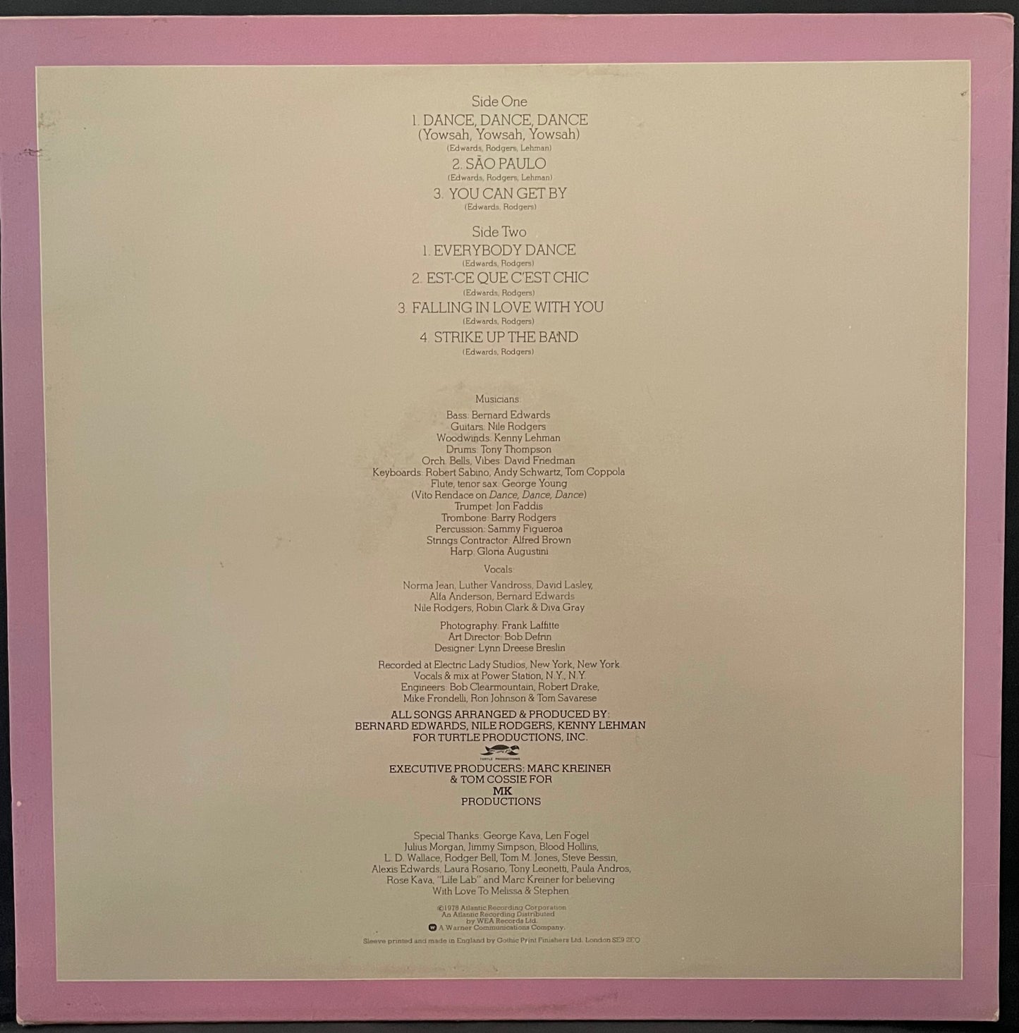 Chic – Chic - USED Vinyl LP