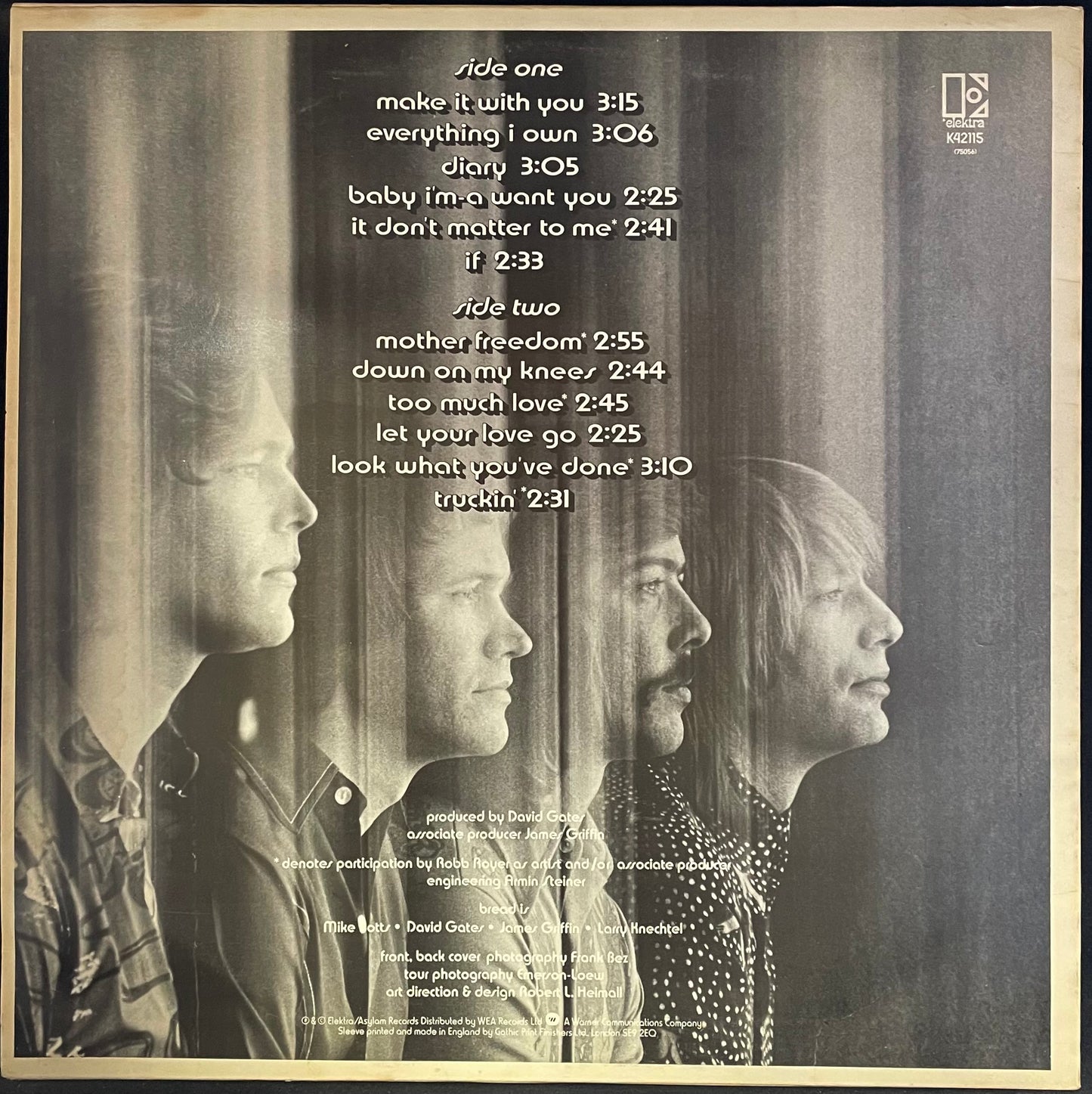 Bread – The Best Of Bread - USED Vinyl LP