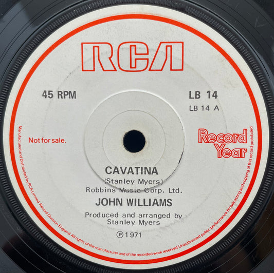 John Williams / Noel Edmonds – Cavatina – USED Vinyl 7" Single