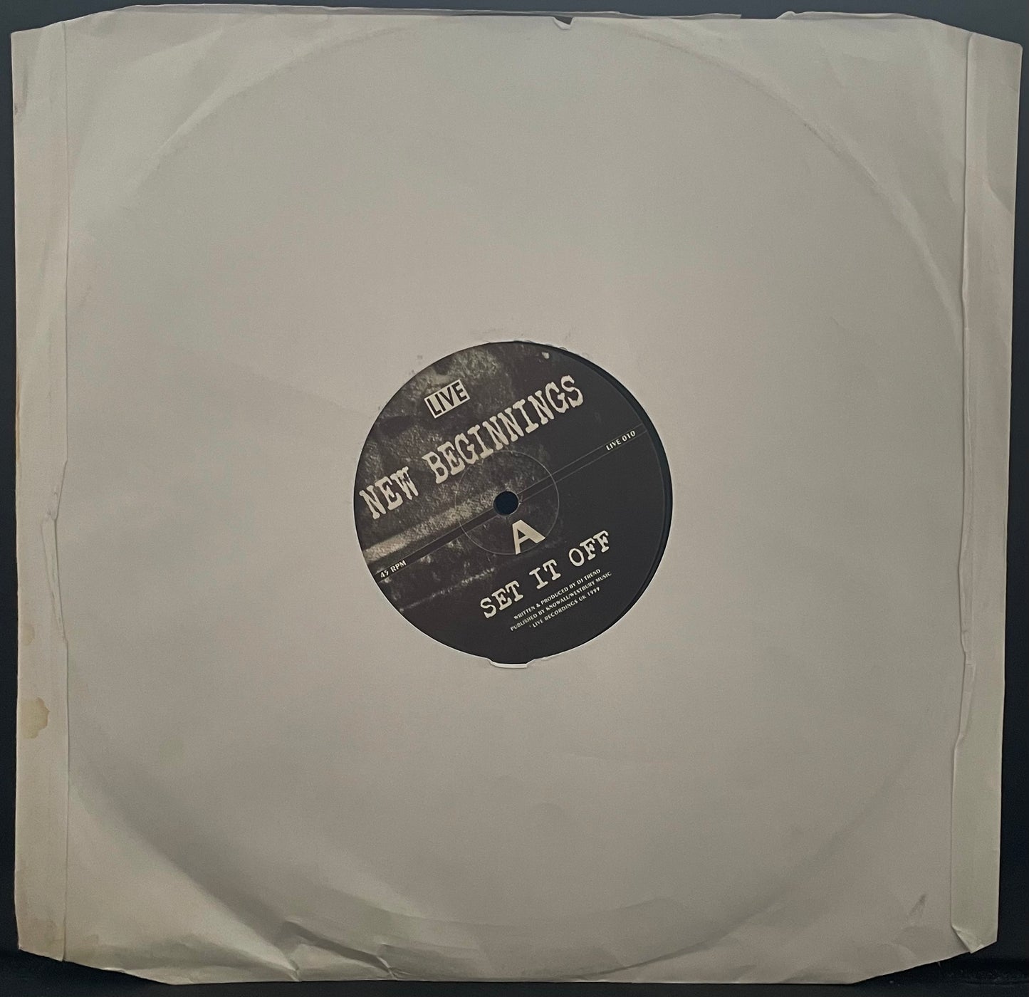 DJ Trend – New Beginnings – USED Vinyl 3x12" Single