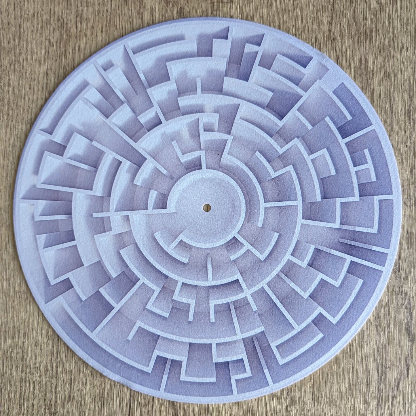 The Circular Maze Felt Slipmat - 7 & 12 inch Vinyl Record Player