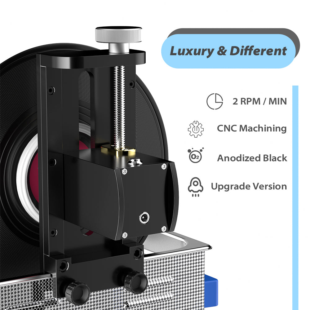 6L Ultrasonic Vinyl Record Cleaner Machine With Lifting Bracket for 12",10" & 7" Record Cleaning