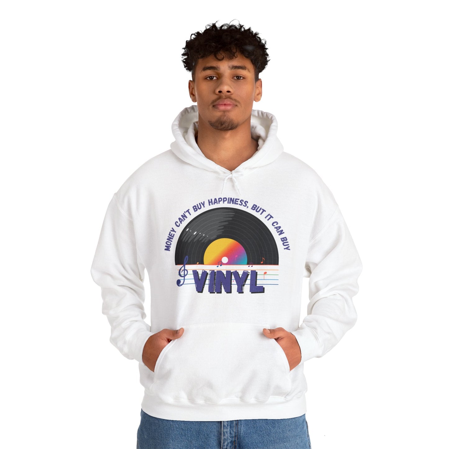 'Money Can't Buy Happiness, But It Can Buy Vinyl' Men's Hoodie