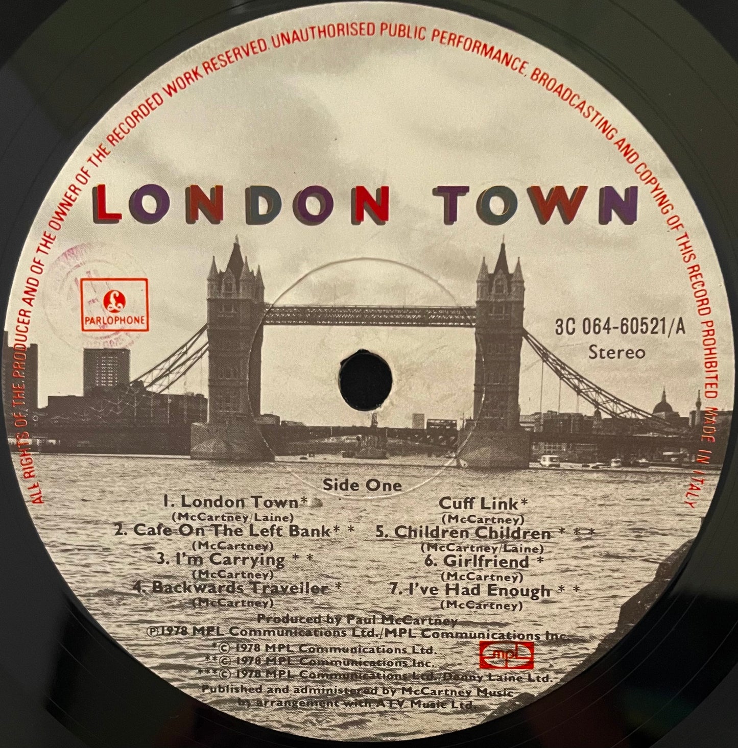 Wings – London Town - USED Vinyl LP