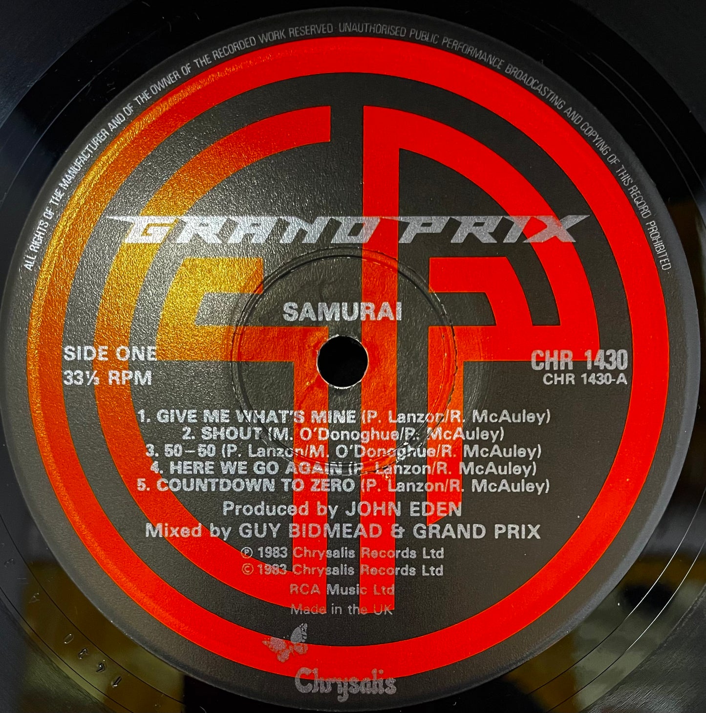 Grand Prix – Samurai - USED Vinyl LP