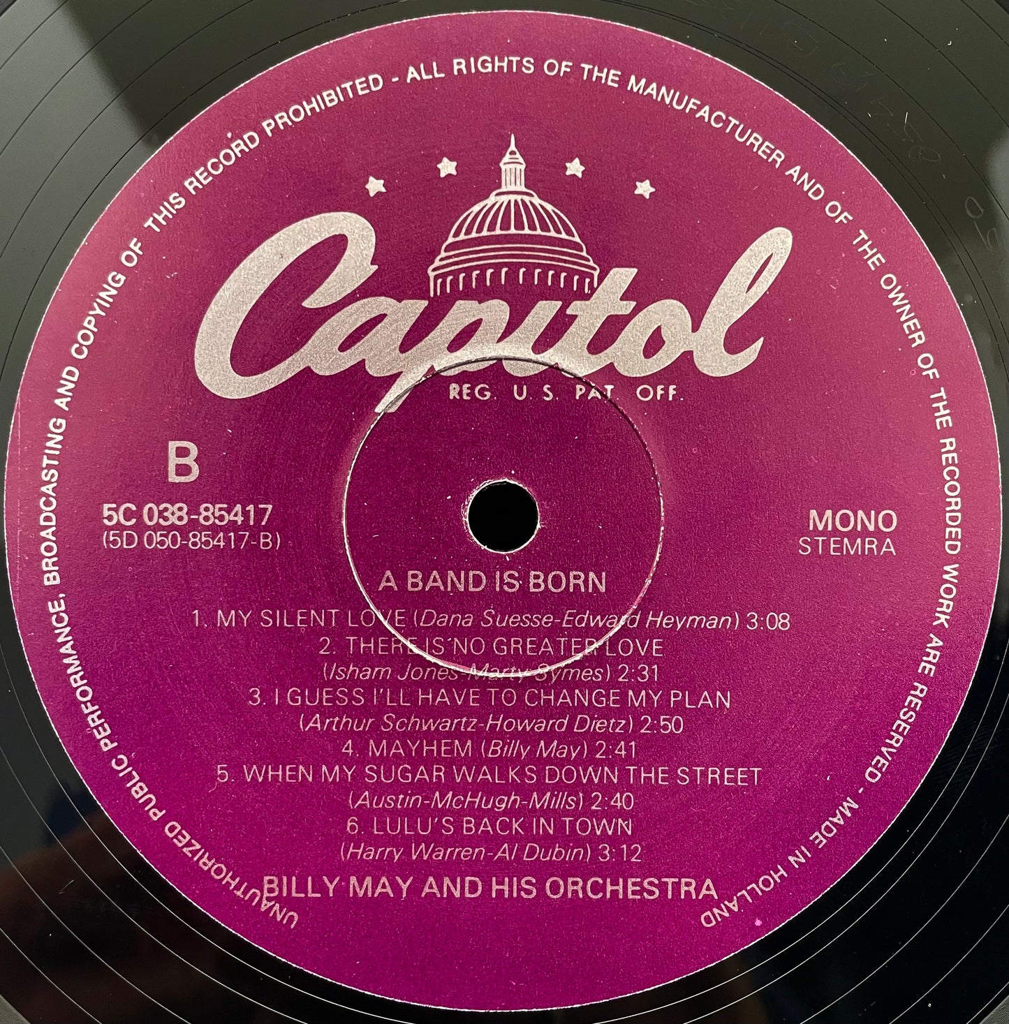 Billy May – A Band Is Born – USED Vinyl LP - MONO