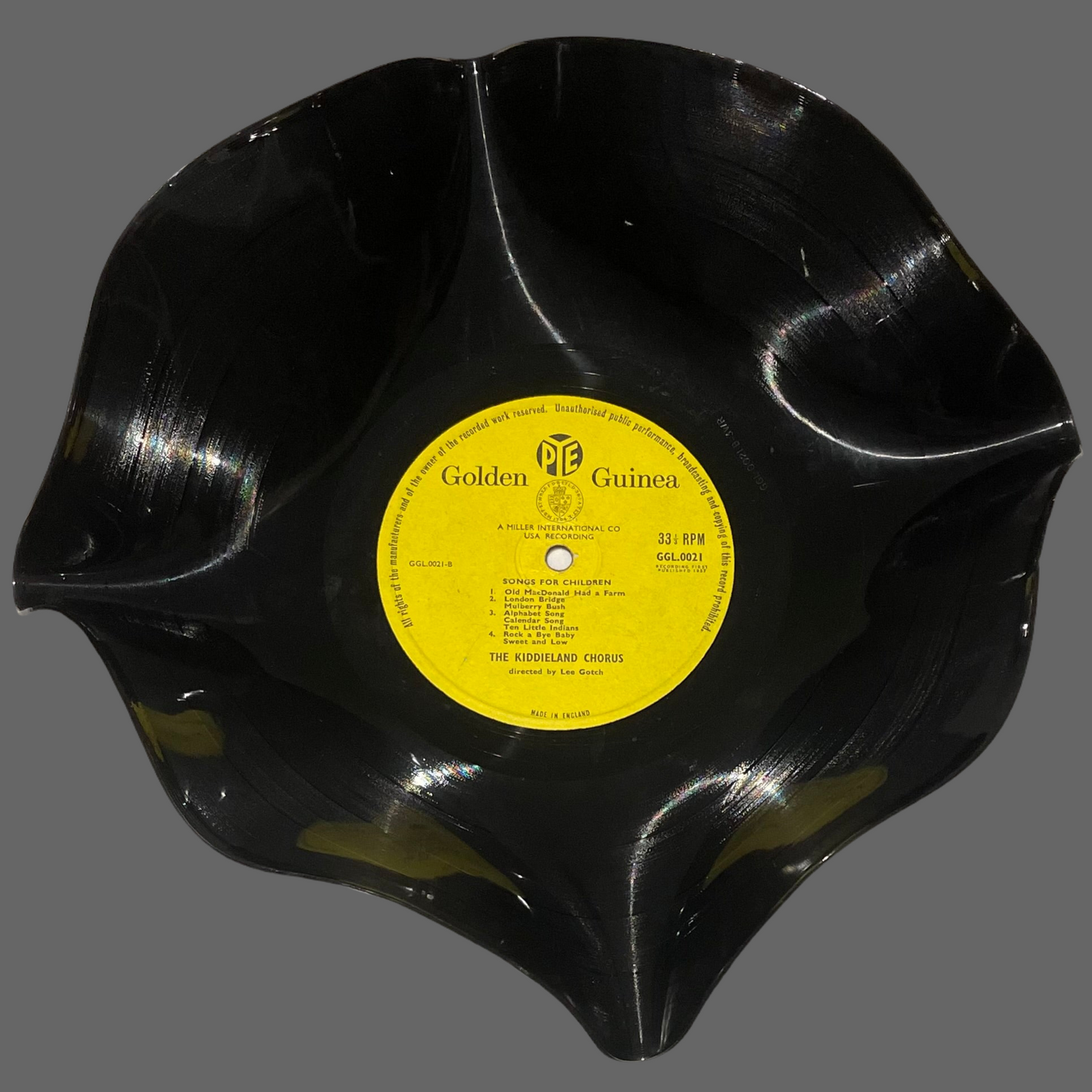 The 'Golden Guinea’ 12" Vinyl Record Bowl