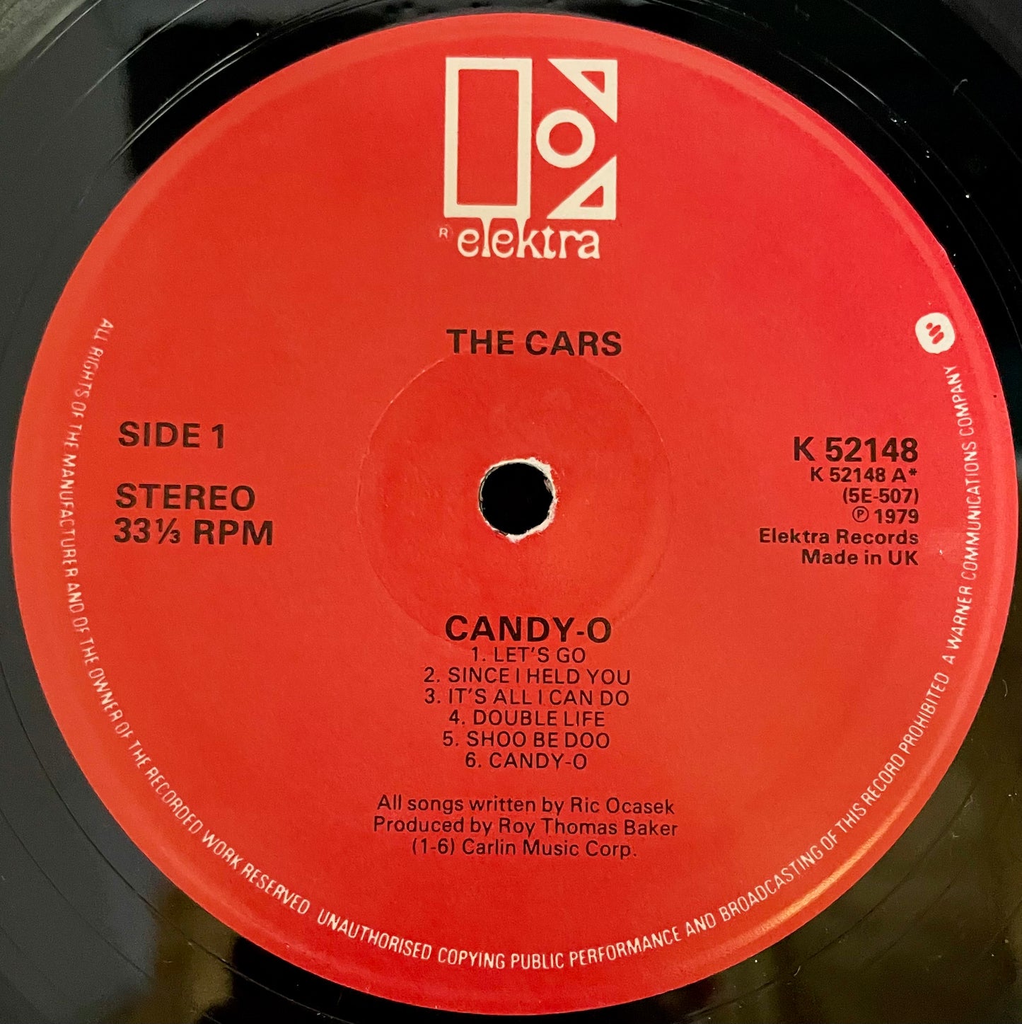 The Cars – Candy-O - USED Vinyl LP