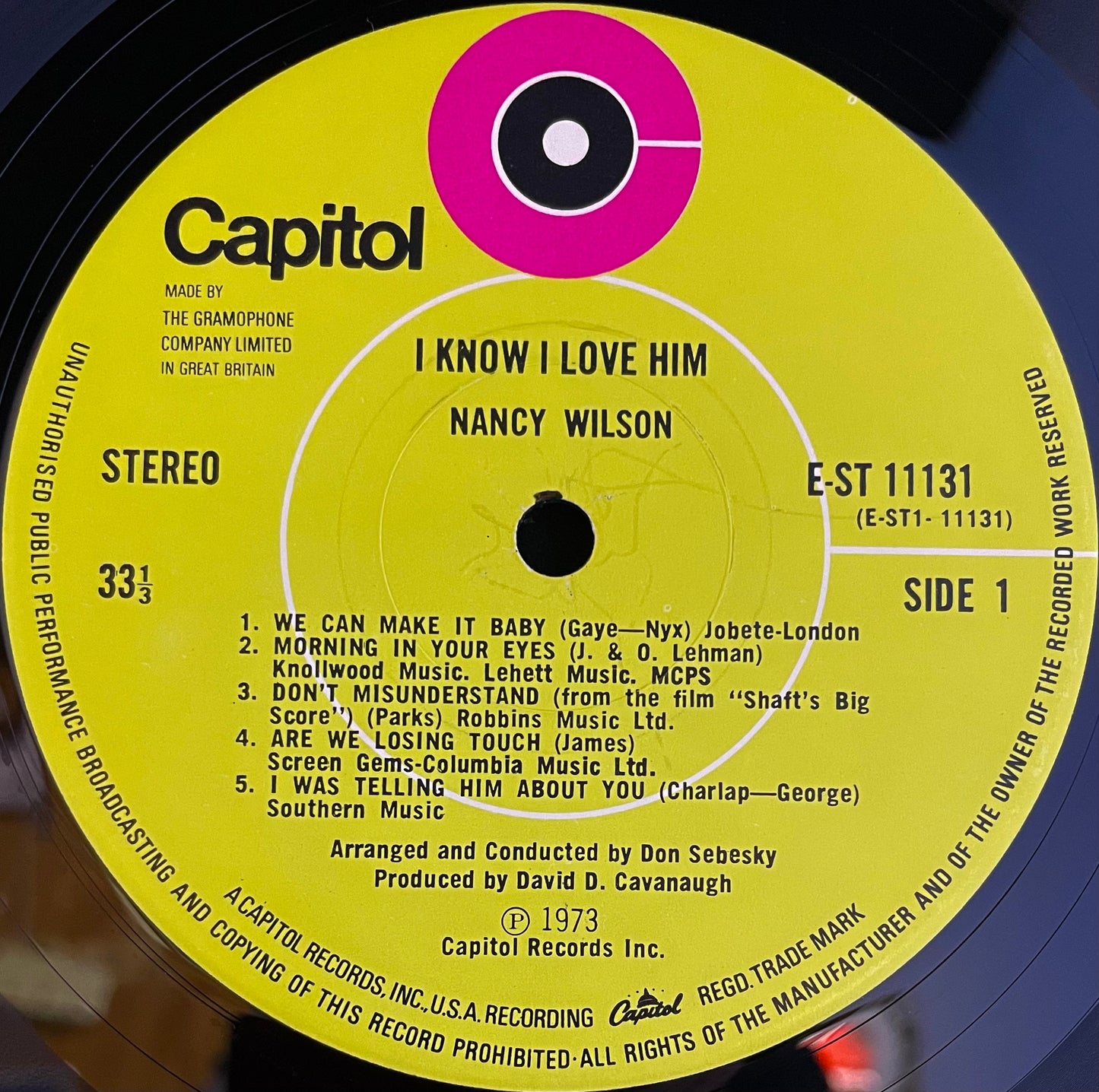 Nancy Wilson – I Know I Love Him - USED Vinyl LP