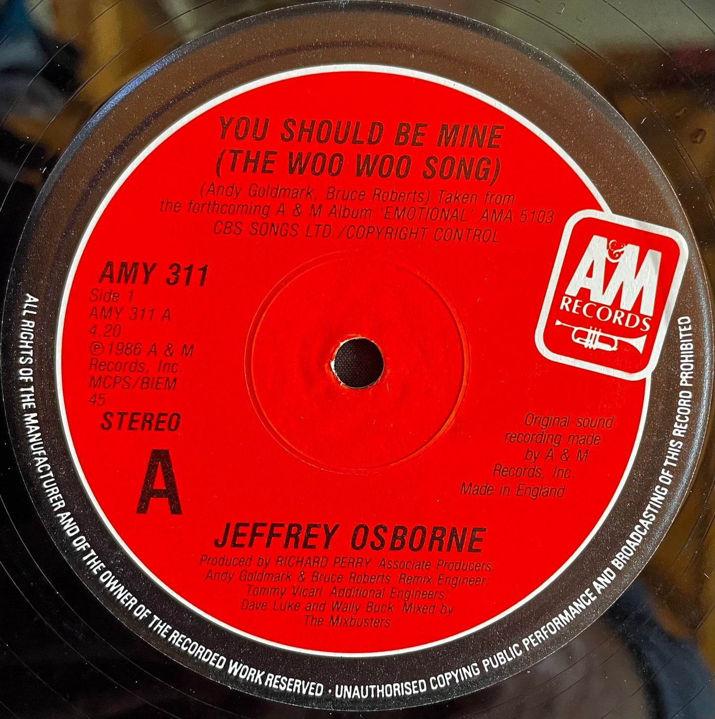 Jeffrey Osborne – You Should Be Mine - USED Vinyl 12" Single