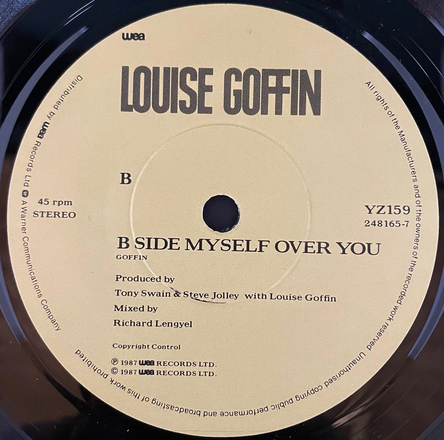Louise Goffin – Send A Message - USED Vinyl 7" Single