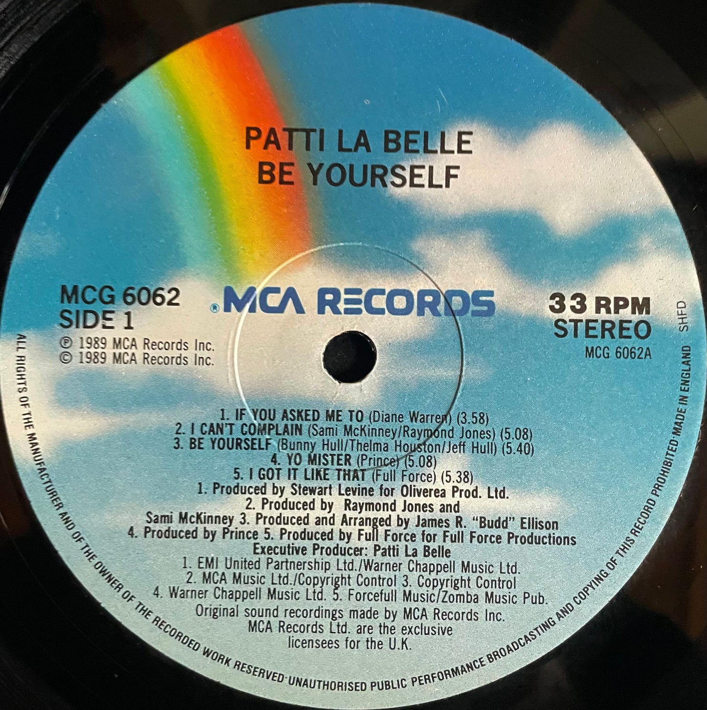 Patti LaBelle – Be Yourself - USED Vinyl LP