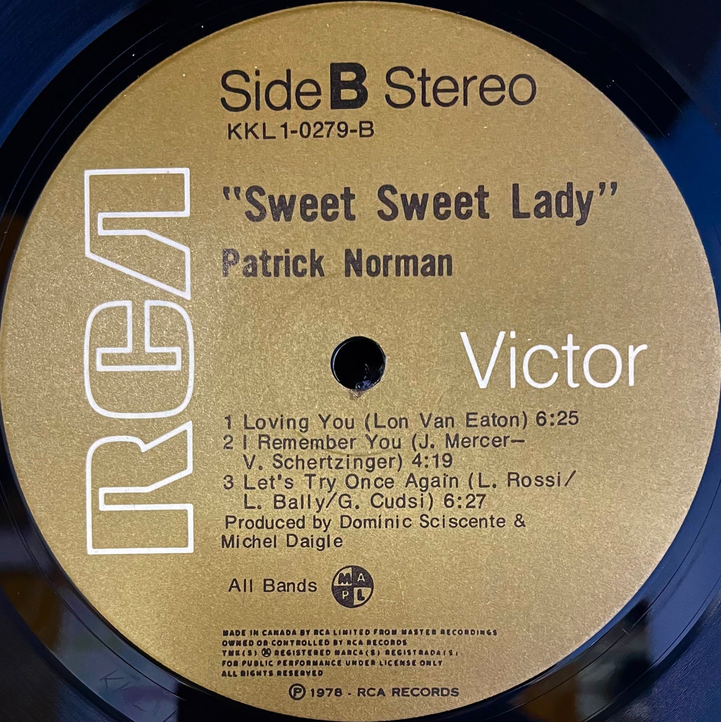 Patrick Norman – Sweet Sweet Lady - USED Vinyl LP