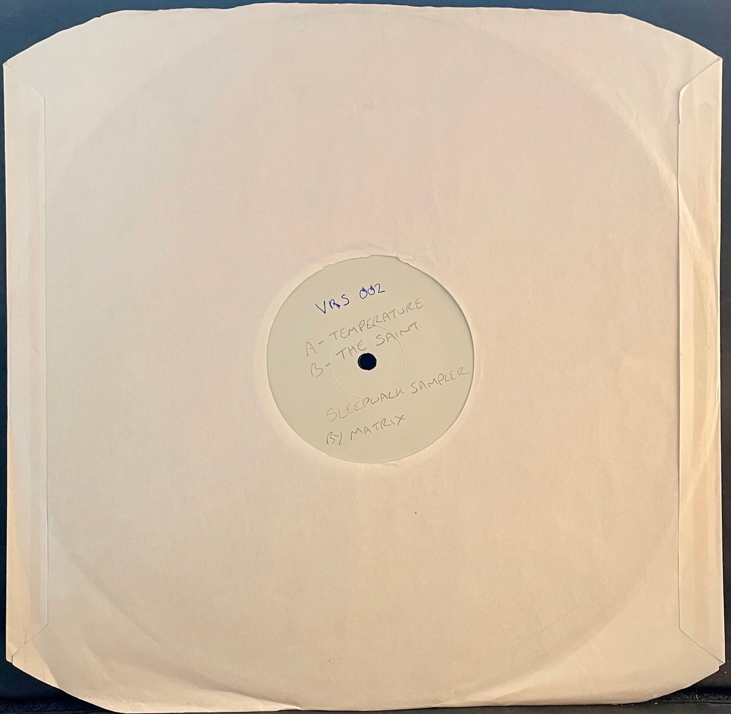 Matrix – Temperament / The Saint– USED Vinyl 12" Single PROMO White Label